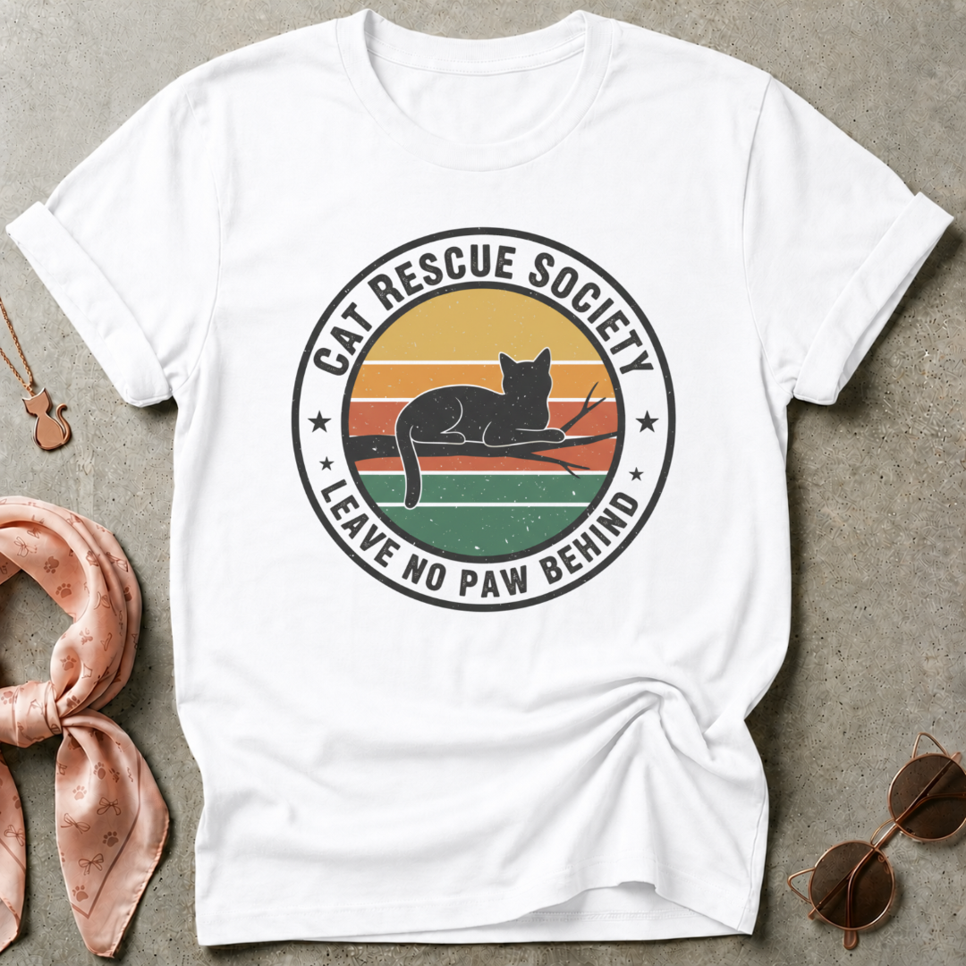 Cat Rescue Society Graphic Tee