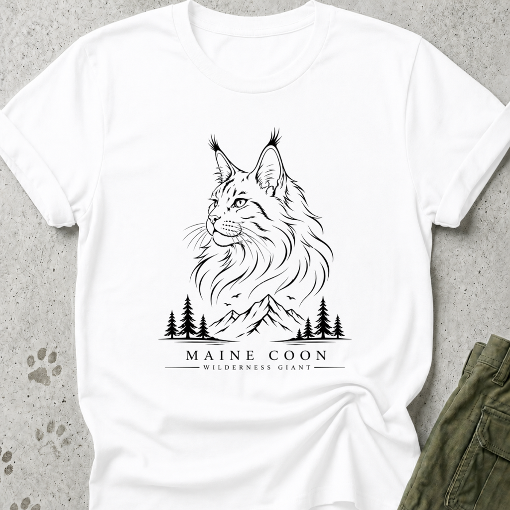 Maine Coon Wilderness Giant Graphic Tee