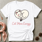 Cat Mom Energy Graphic Tee