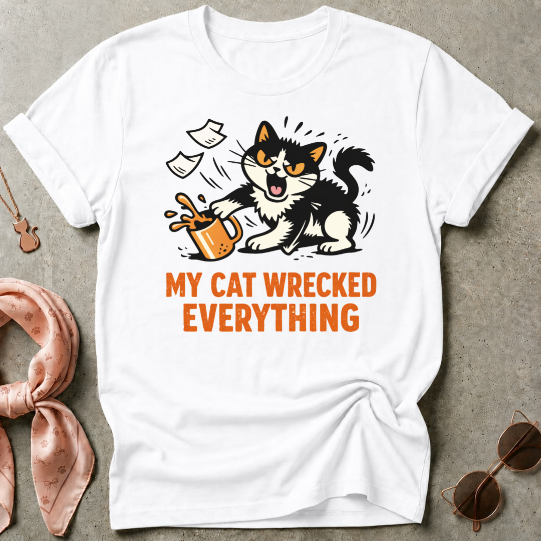 My Cat Wrecked Everything Graphic Tee