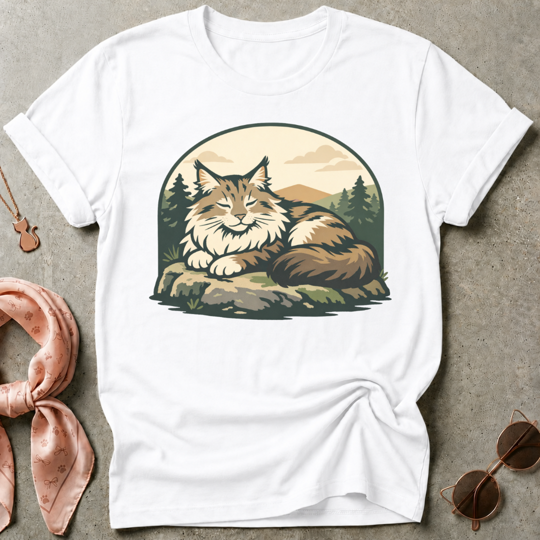 Maine Coon Badge Graphic Tee